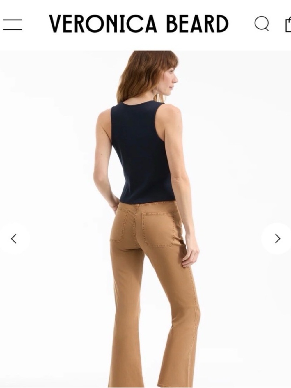 Veronica Beard Carson High Rise Ankle Flare Pants NWT